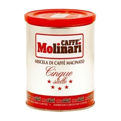Кофе молотый Molinari «CINQUE STELLE» Пять звезд, 250 г